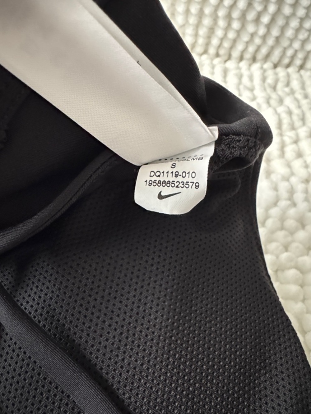 Nike Women's Black Sports Bra with Rainbow Stripe - Picture 8 of 8